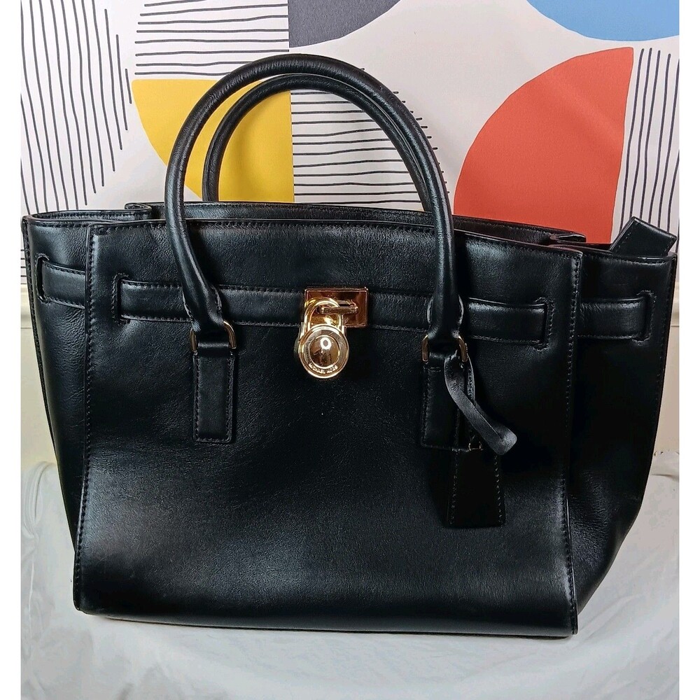 NWOT Leather MICHAEL KORS Hamilton Satchel TOTE Purse 30F4GHXS3L Quiet Luxury 🖤